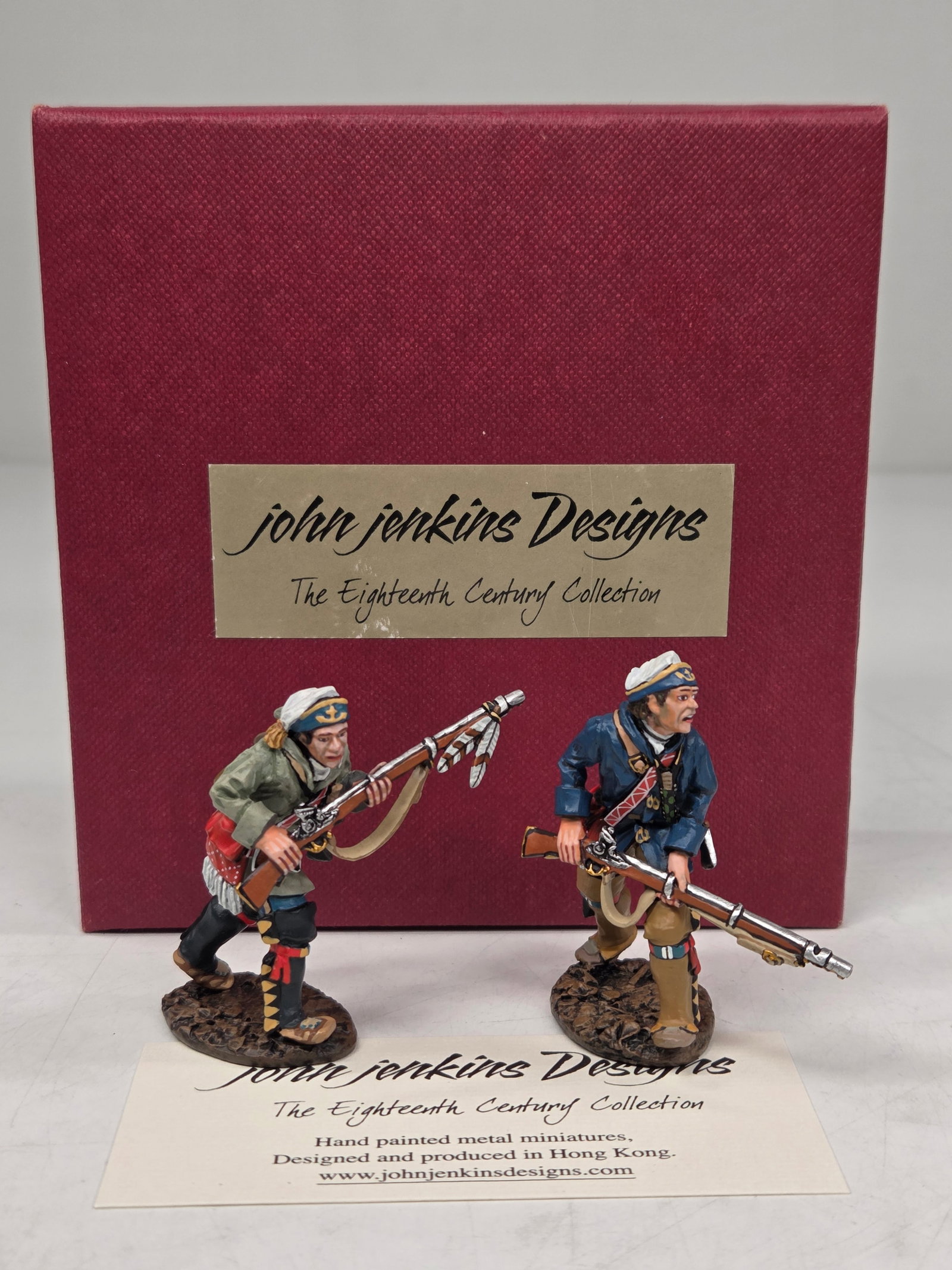 JOHN JENKINS DESIGNS FRENCH MARINES IN CAMPAIGN DRESS ADVANCING: REMAINS IN EXCELLENT CONDITION WITH BOX.