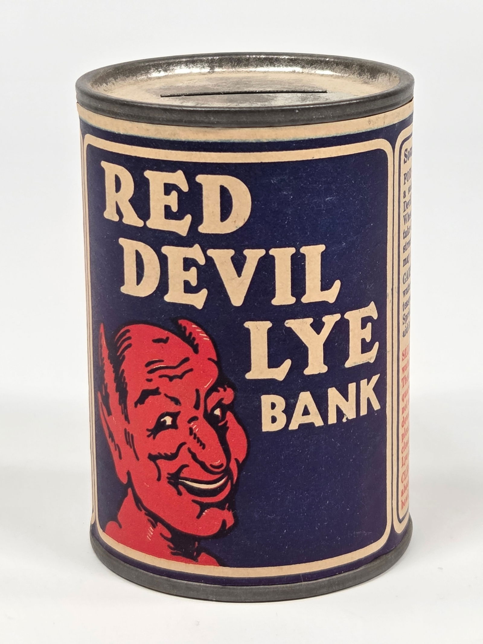 RED DEVIL LYE BANK PAPER LITHO SAFETY RAZOR: REMAINS IN GOOD CONDITION, SHOWING SOME TYPICAL WEAR.