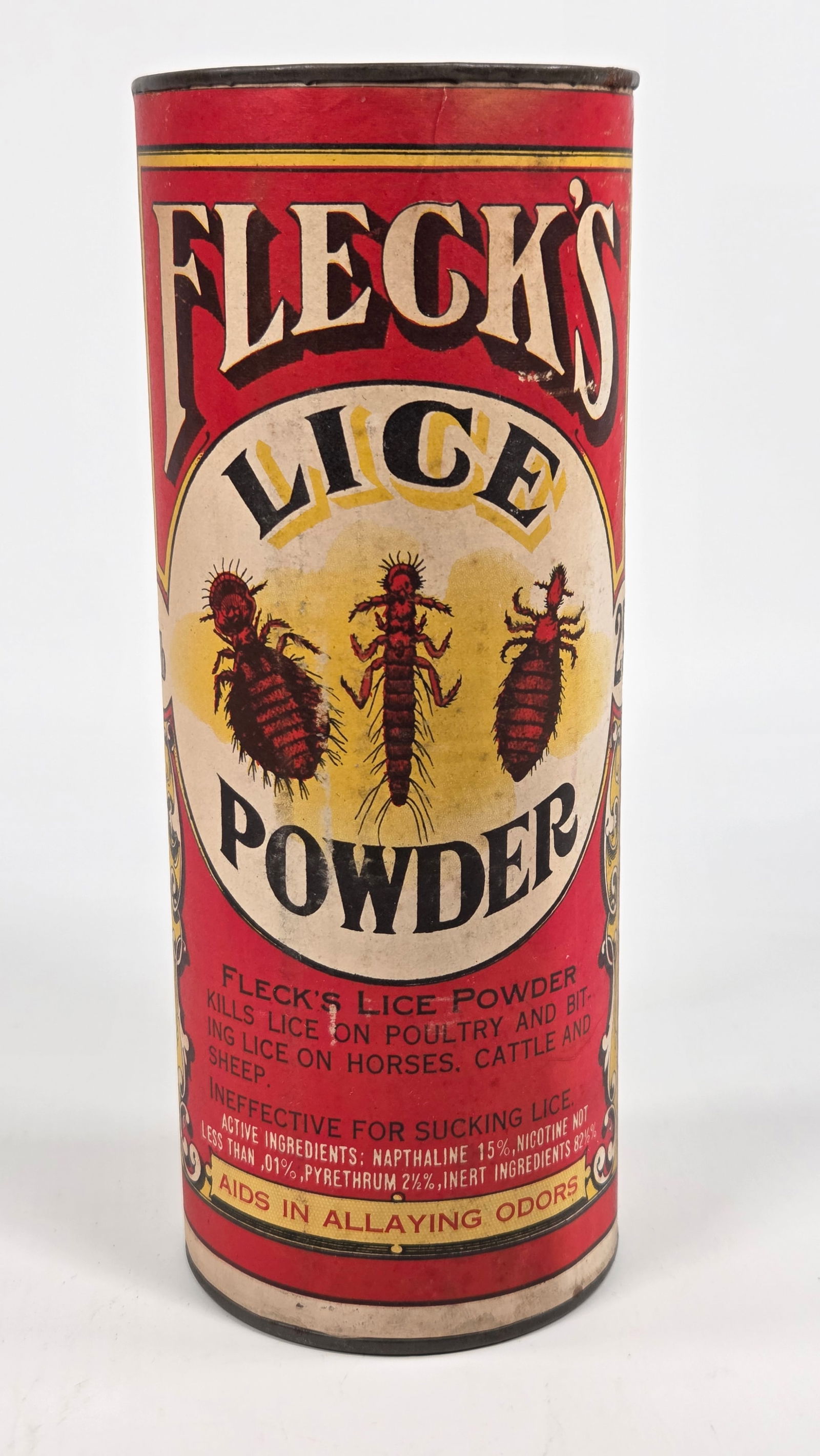 FLECK'S LICE POWDER CONTAINER - UNOPENED: REMAINS IN GOOD UNOPENED CONDITION.