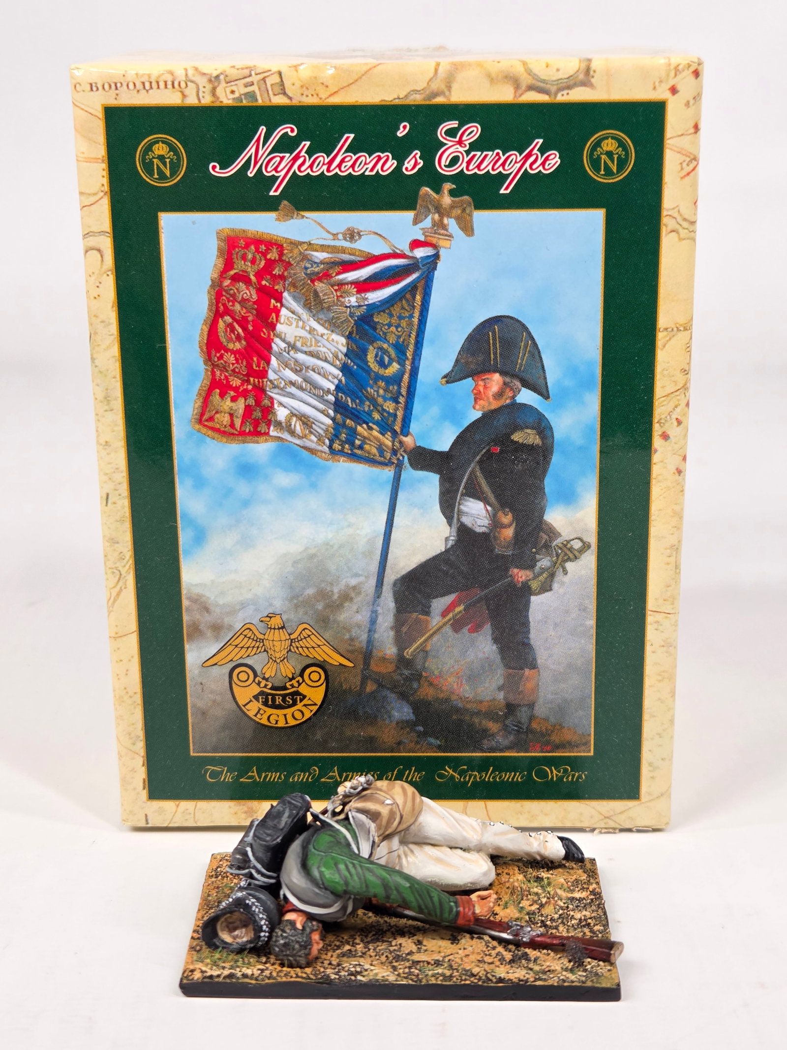 FIRST LEGION NAPOLEON'S EUROPE SOLDIER: REMAINS IN EXCELLENT CONDITION WITH BOX.