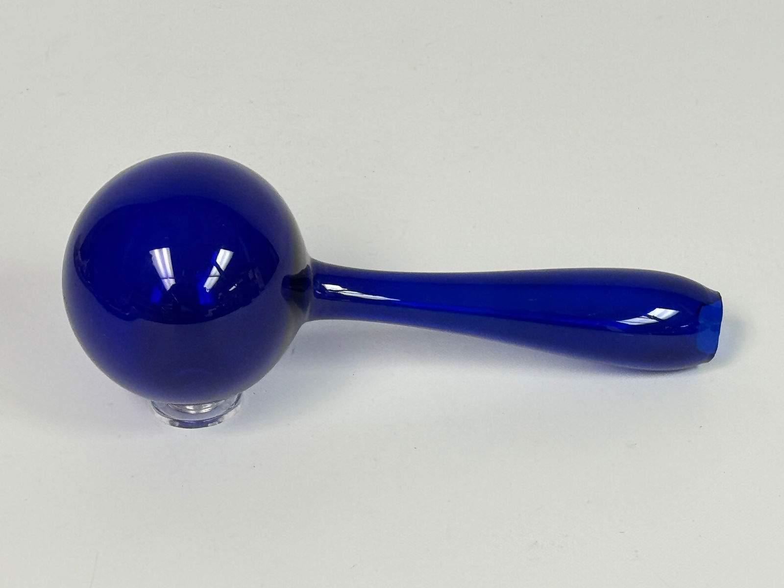 ANTIQUE COBALT BLUE GLASS HAND BLOWN SOCK DARNER (1 of 3)
