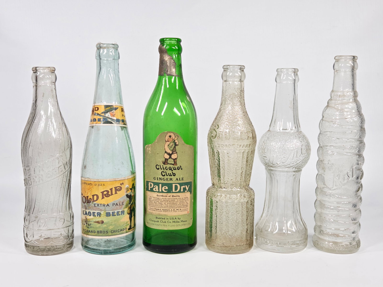 6) VARIOUS BRAND SODA & BEER SHAPED BOTTLES (1 of 4)