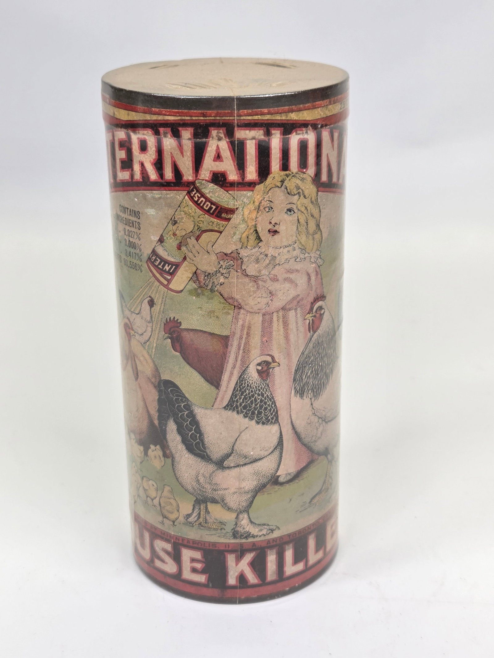 INTERNATIONAL LOUSE KILLER ADVERTISING CONTAINER (1 of 4)