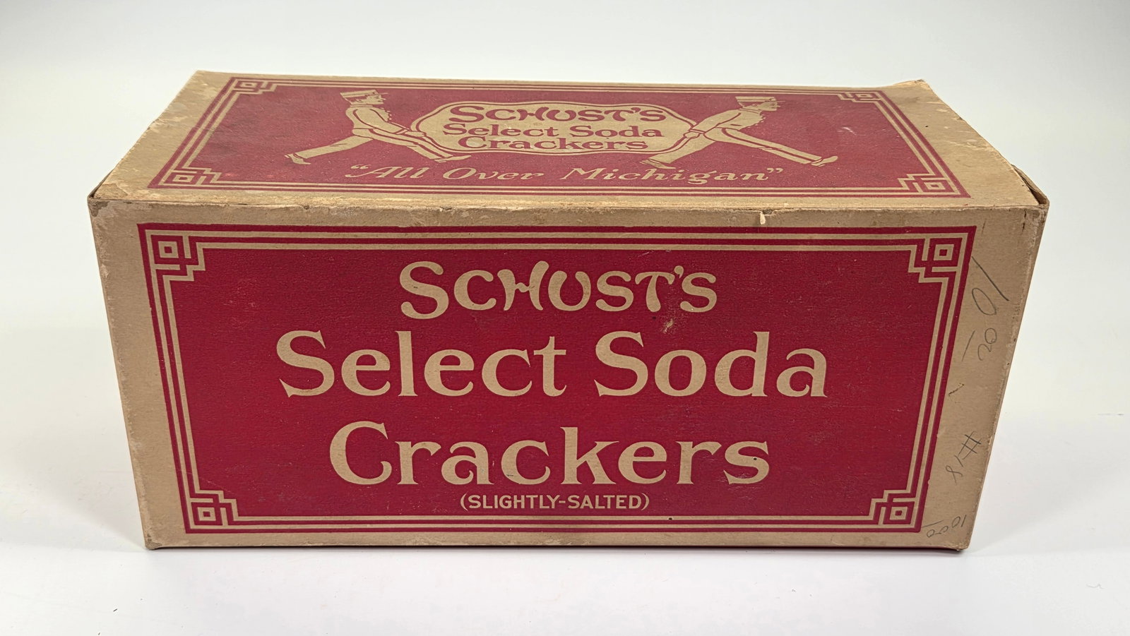 SCHUST'S SELECT SODA CRACKERS ADVERTISING BOX (1 of 3)