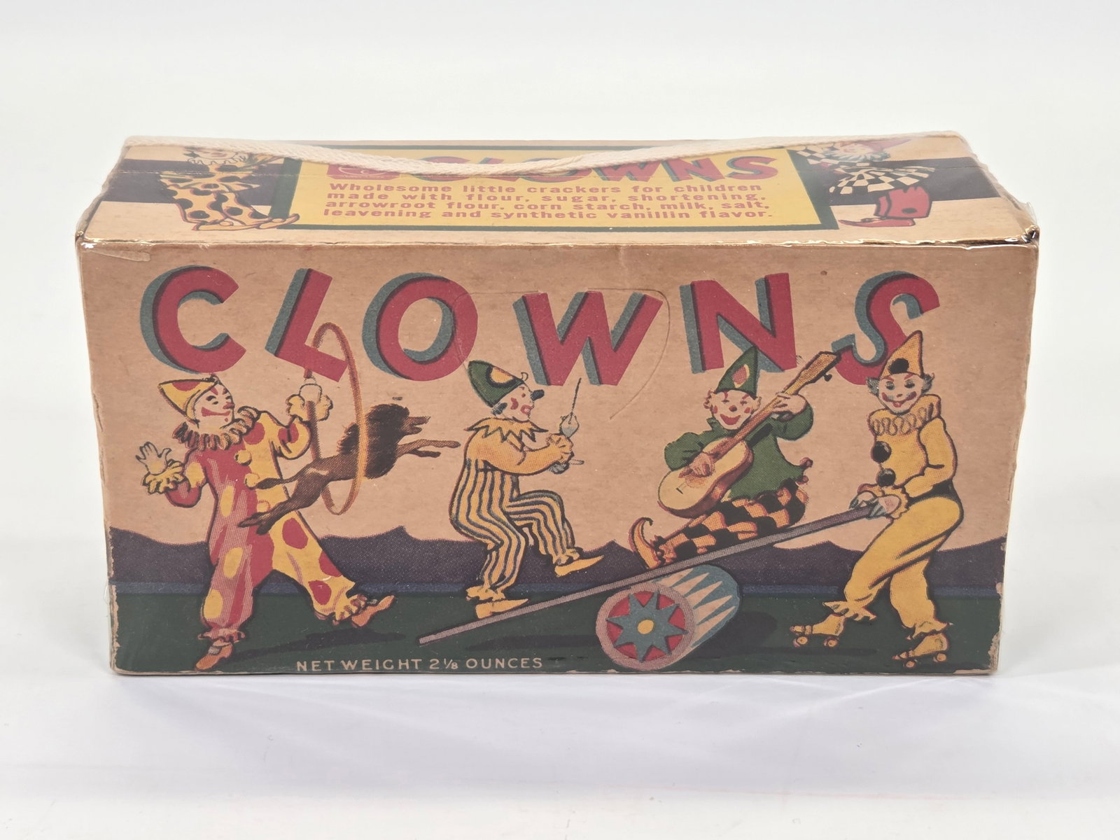 NATIONAL BISCUIT CO. CLOWNS CRACKERS EMPTY BOX (1 of 4)