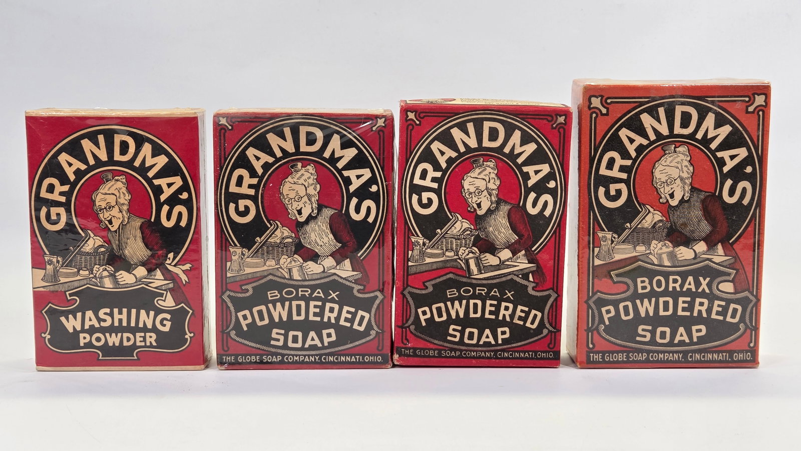 4) GRANDMA'S BORAX POWDERED SOAP BOXES (1 of 4)