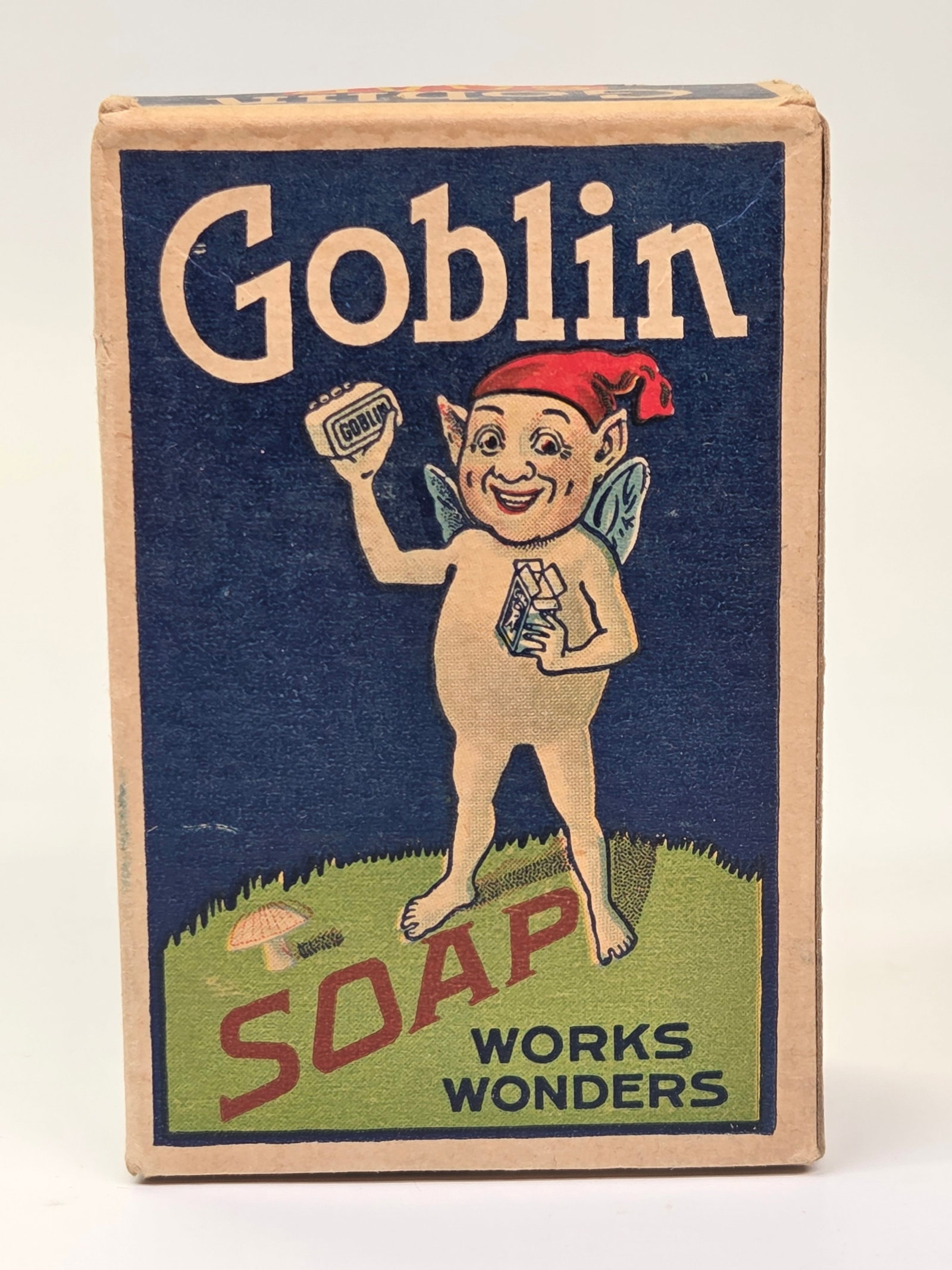 EARLY GOBLIN SOAP ADVERTISING BOX - FULL (1 of 5)