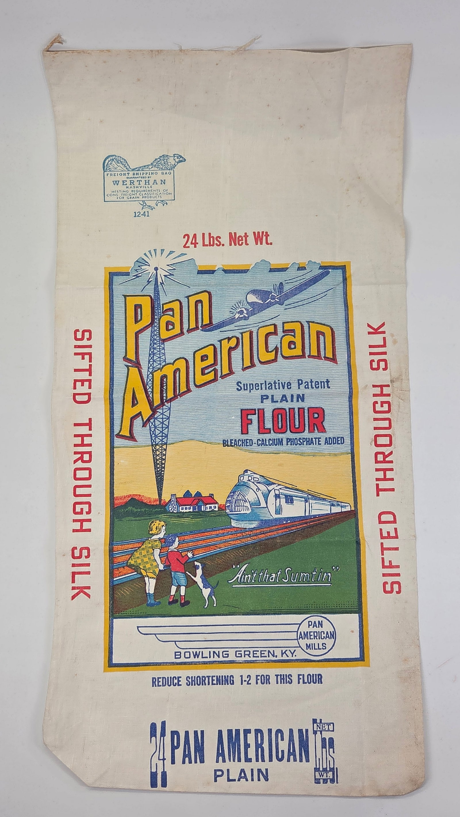 PAN AMERICAN MILLS ADVERTISING FLOUR BAG (1 of 4)