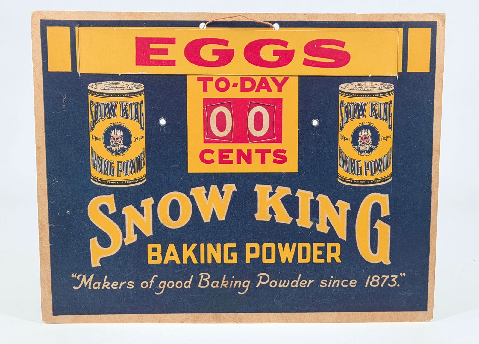 SNOW KING BAKING POWDER EGGS FOR SALE SIGN (1 of 4)