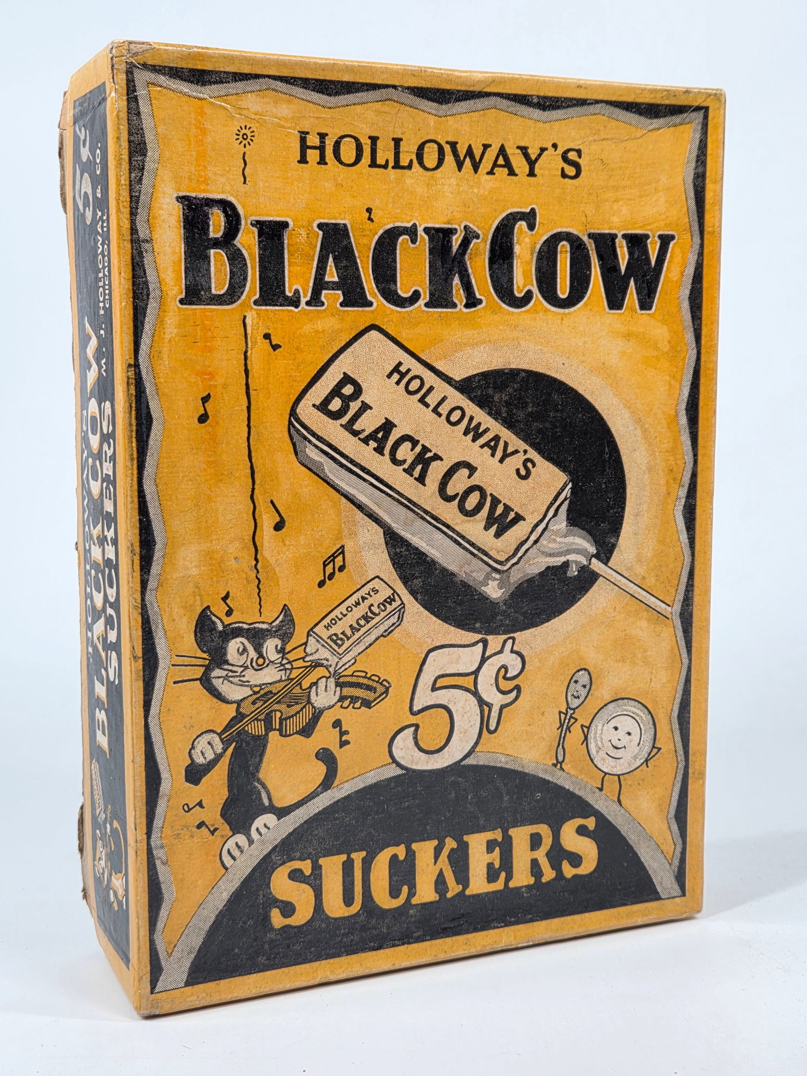 HOLLOWAY'S BLACK COW SUCKERS CANDY BOX (1 of 6)