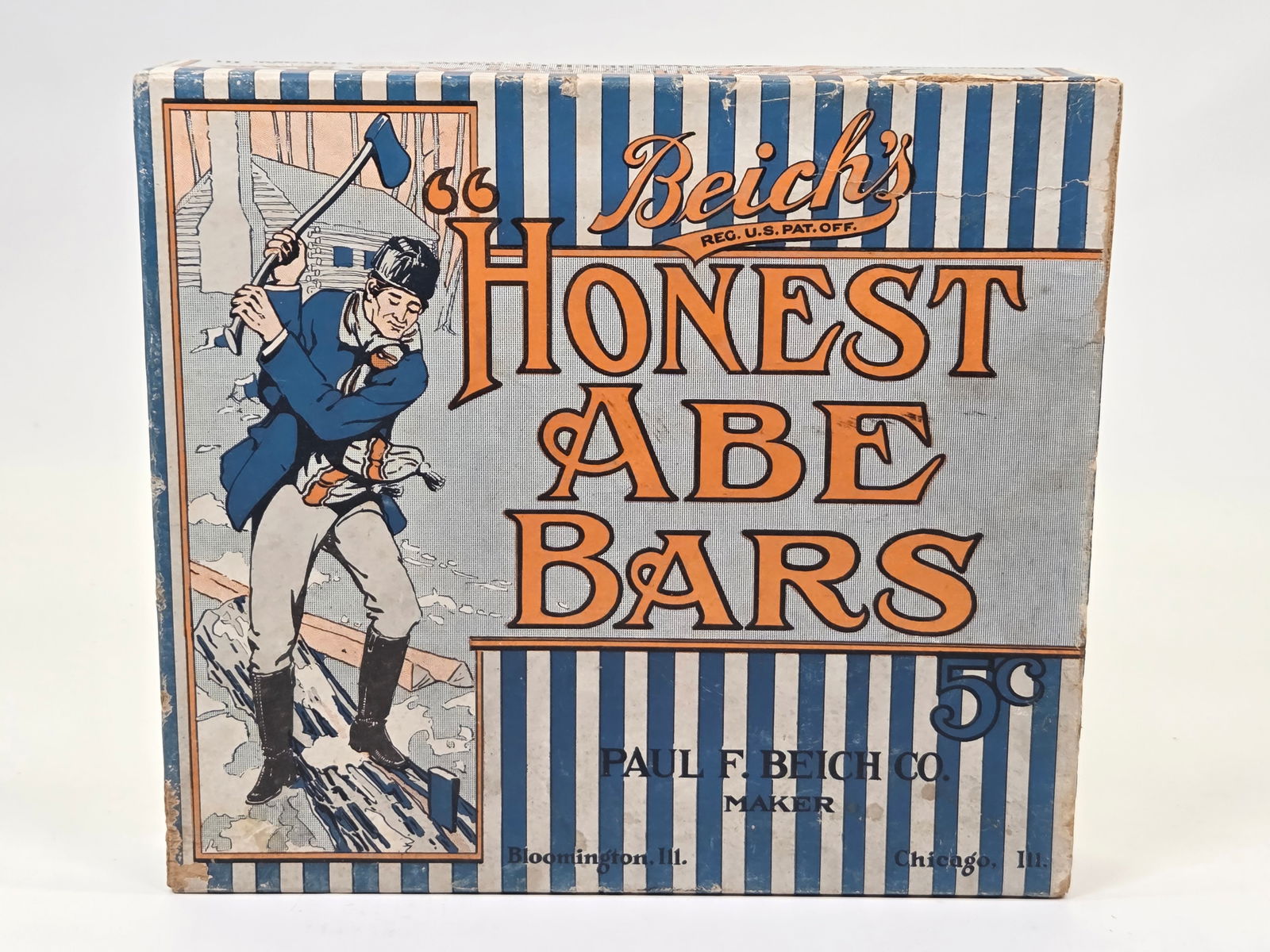 BEICH'S HONEST ABE ABRAHAM LINCOLN BARS BOX (1 of 4)