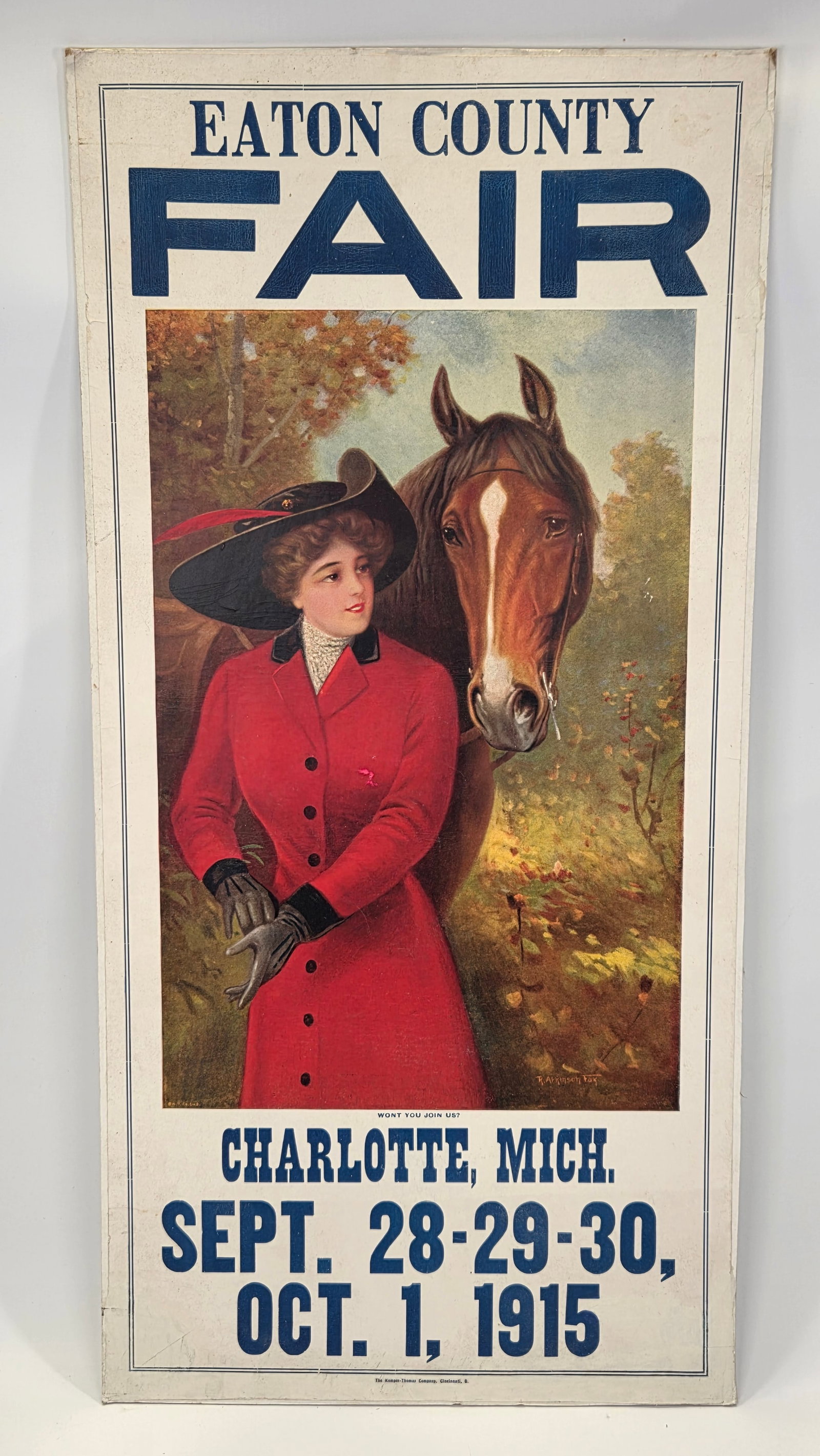 1915 EATON COUNTY FAIR CHARLOTTE MICH. POSTER (1 of 7)