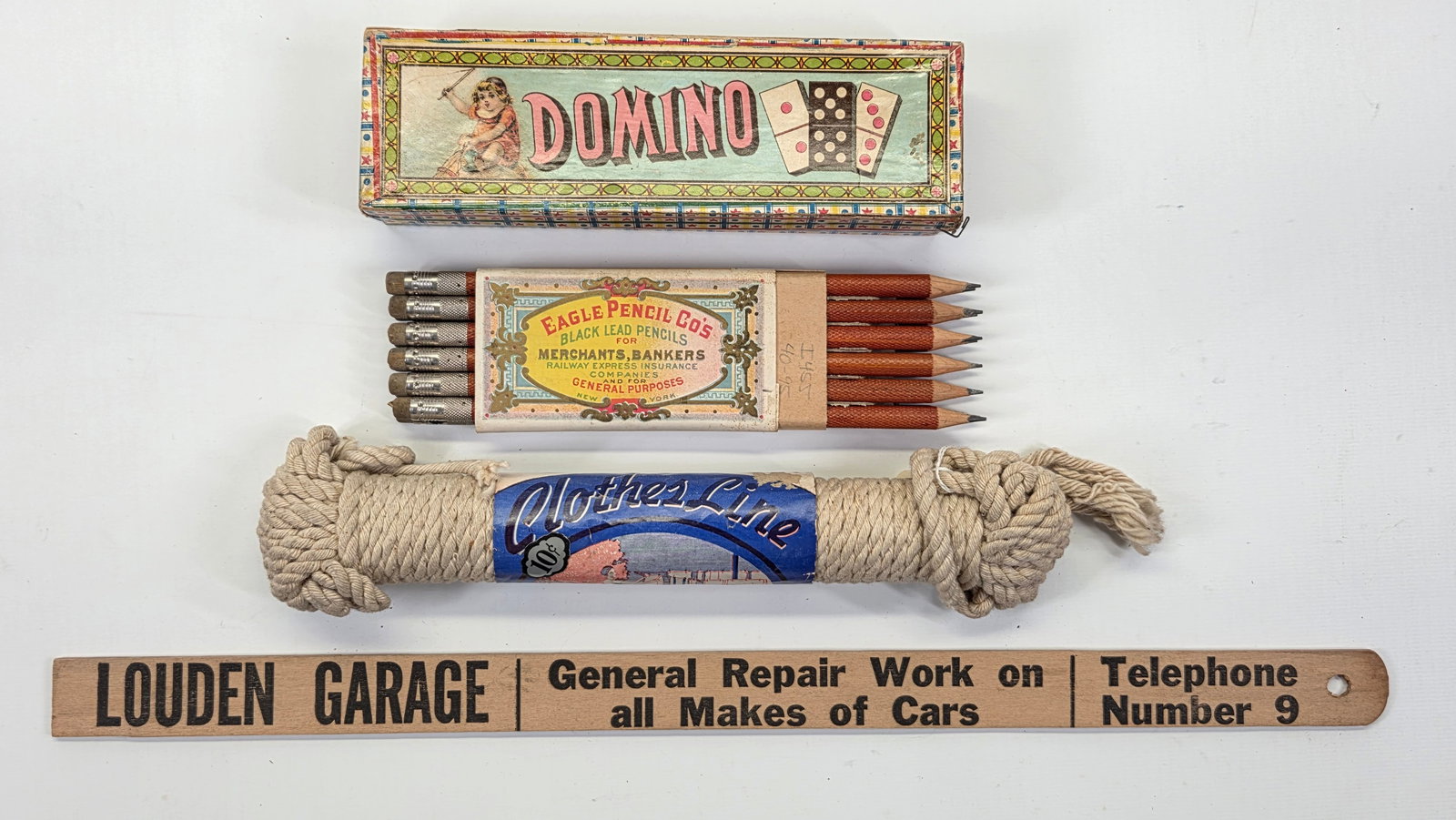 COUNTRY STORE PRODUCTS: PENCILS, CLOTHES LINE, + (1 of 10)