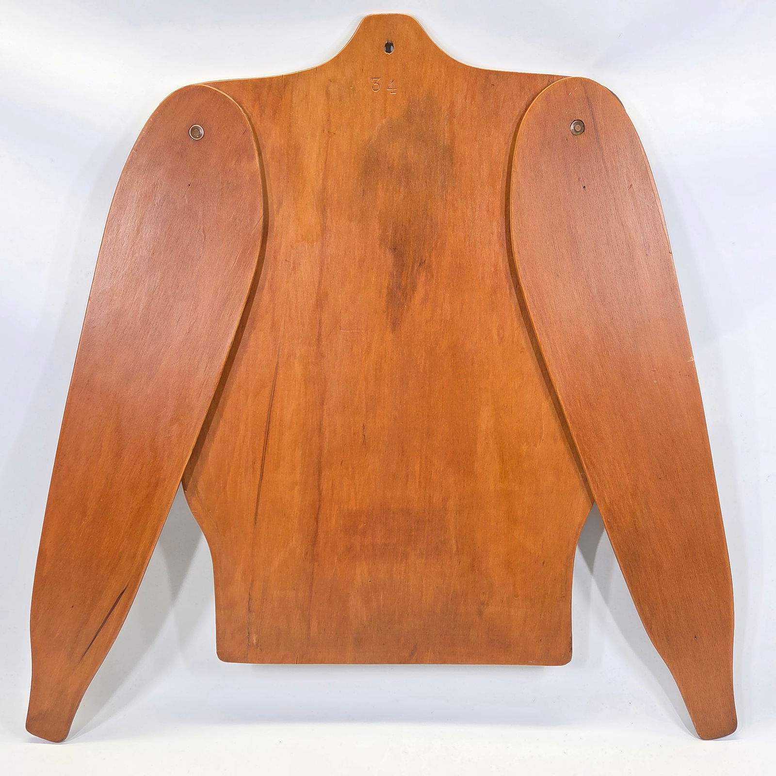 ANTIQUE WOOD SWEATER DRYER FORM: REMAINS IN VERY GOOD CLEAN CONDITION.