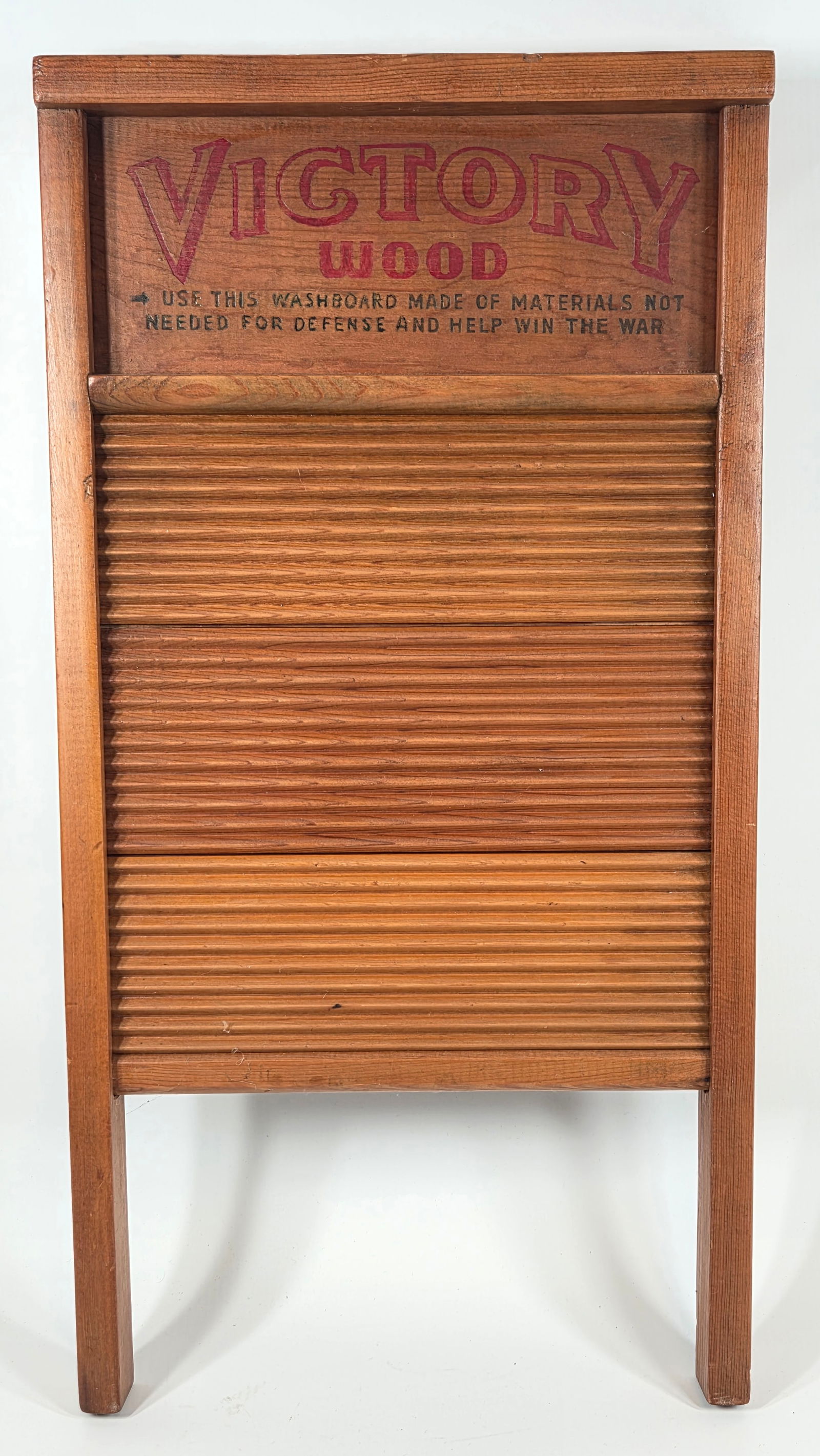 ANTIQUE VICTORY WOOD SLATE WASHBOARD: REMAINS IN VERY GOOD CONDITION.