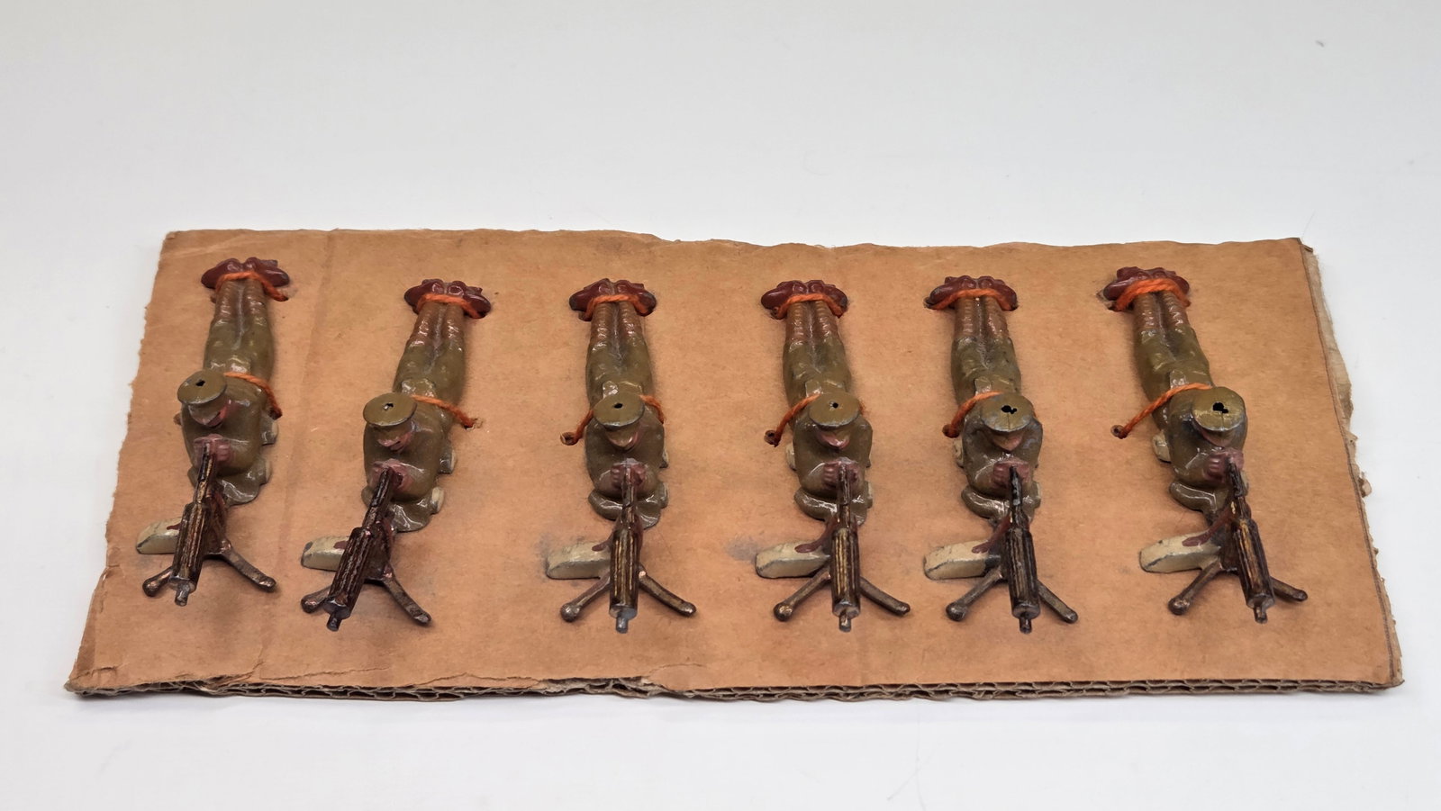 SET OF 6 VINTAGE BRITAINS LEAD SOLDIERS MACHINE GUNS (1 of 4)
