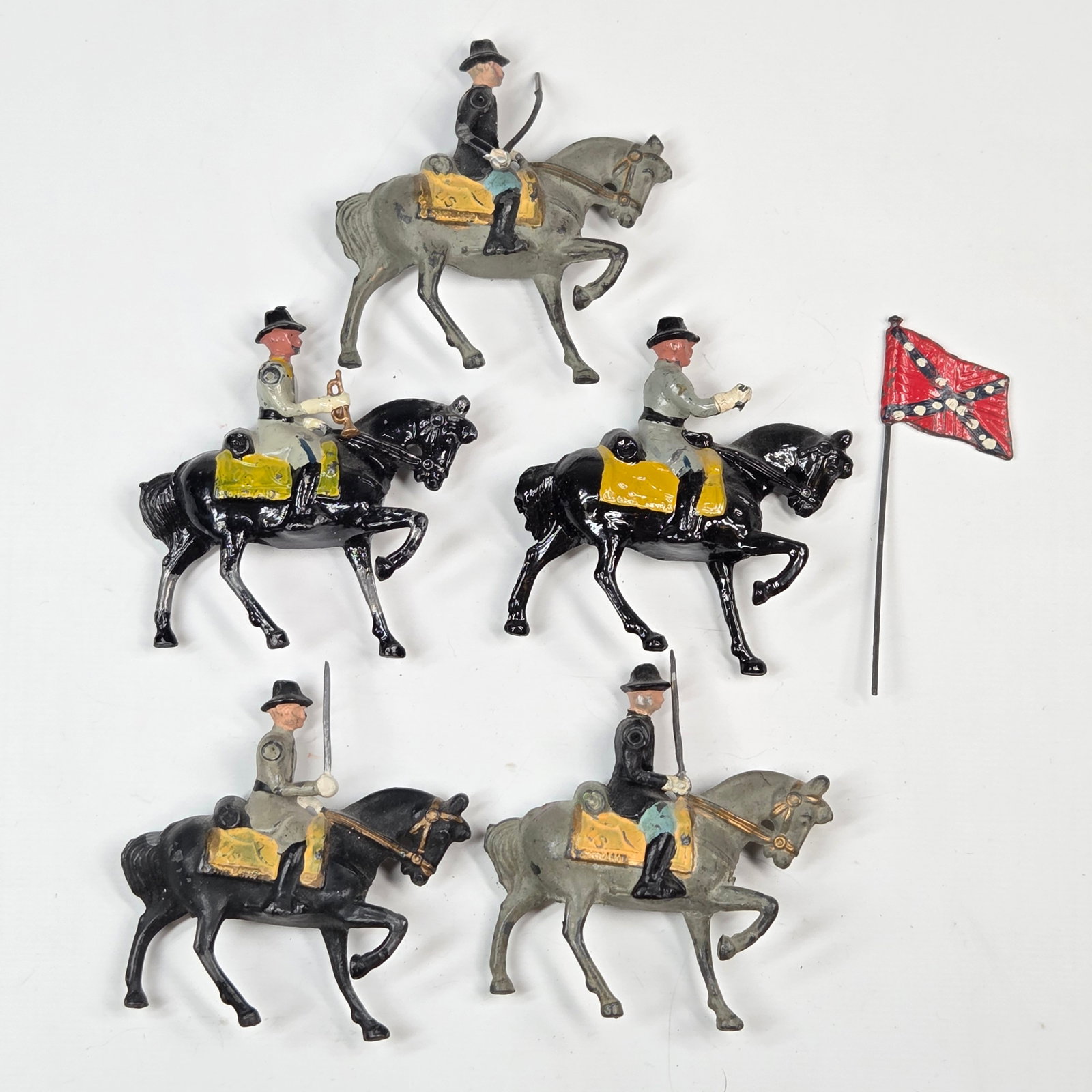 SET OF 5 JOHILLCO CIVIL WAR MOUNTED SOLDIERS (1 of 7)