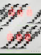 SET OF 6 BRITAIN COLDSTREAM GUARDS: ALL REMAIN IN GOOD CONDITION, SHOWING SOME TYPICAL WEAR.