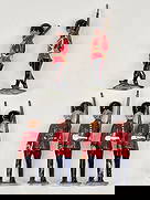 6) VARIOUS BRITAIN GUARDS: ALL REMAIN IN FAIR TO GOOD CONDITION, SHOWING PAINT WEAR.