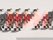 6) VINTAGE BRITAIN FOOTMEN OF THE STATE COACH: ALL REMAIN IN GOOD CONDITION, SHOWING SOME PAINT WEAR.