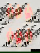 6) VINTAGE BRITAIN FOOTMEN OF THE STATE COACH: ALL REMAIN IN GOOD CONDITION, SHOWING SOME TYPICAL PAINT WEAR.