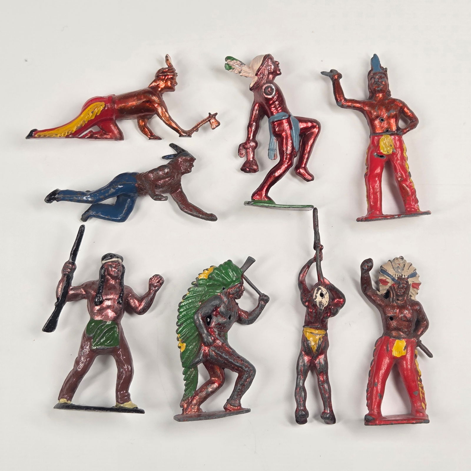 8) VARIOUS VINTAGE LEAD NATIVE AMERICAN INDIANS (1 of 6)