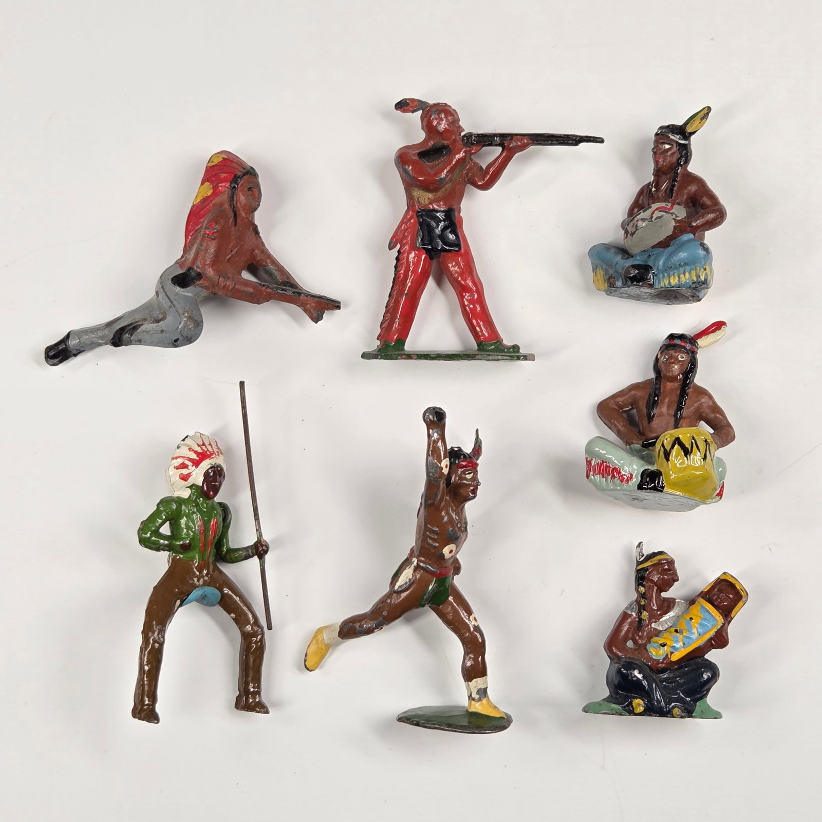 7) VARIOUS VINTAGE LEAD NATIVE AMERICAN INDIANS (1 of 5)