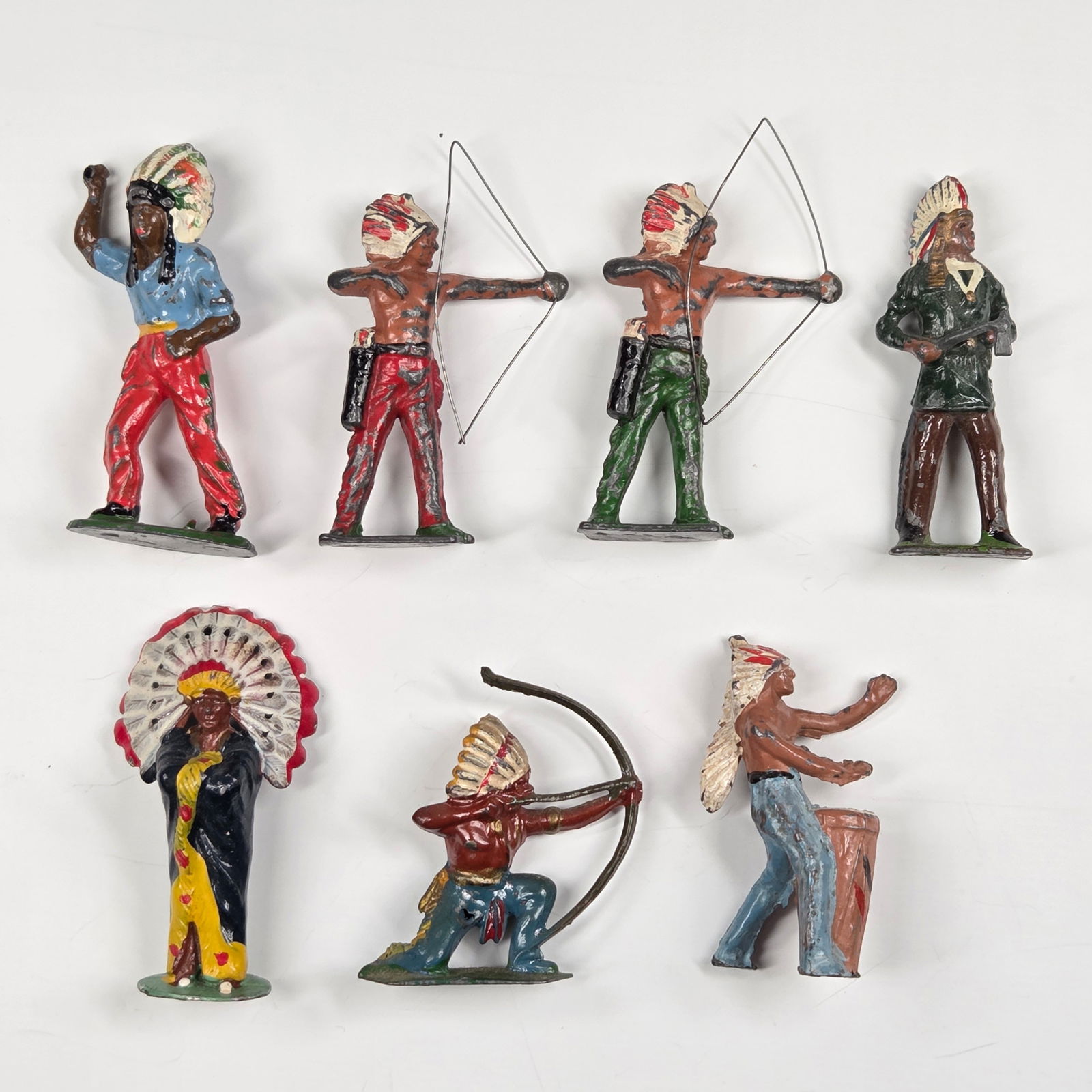 7) VARIOUS VINTAGE LEAD NATIVE AMERICAN INDIANS (1 of 5)