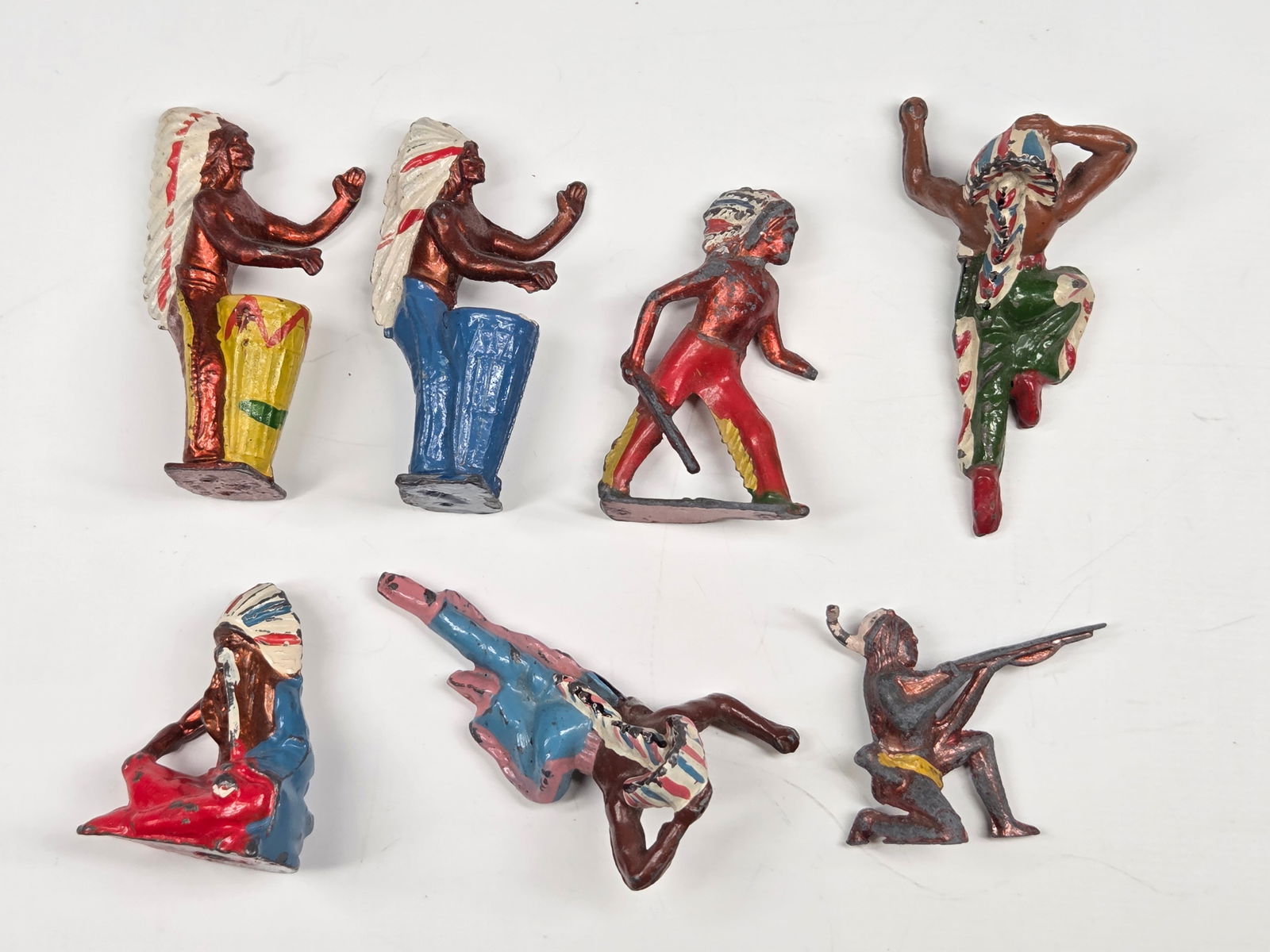 7) VARIOUS VINTAGE LEAD NATIVE AMERICAN INDIANS (1 of 4)