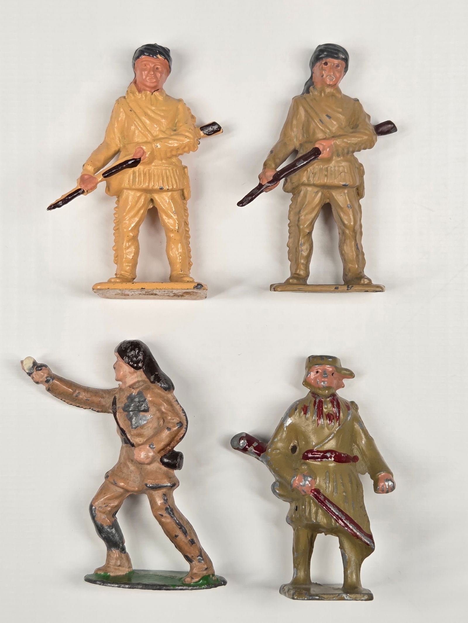 4) VINTAGE LEAD DANIEL BOONE DAVY CROCKETT (1 of 4)