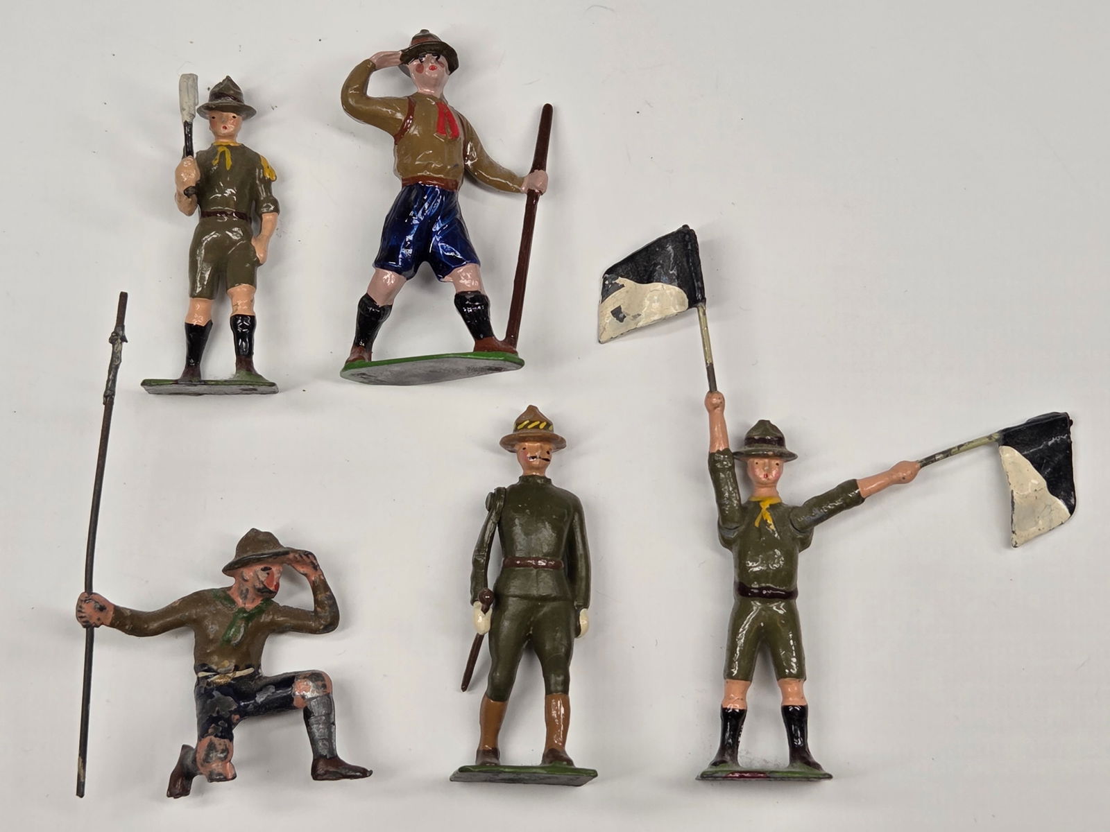 5) VINTAGE BRITAIN LEAD BOY SCOUT (1 of 5)