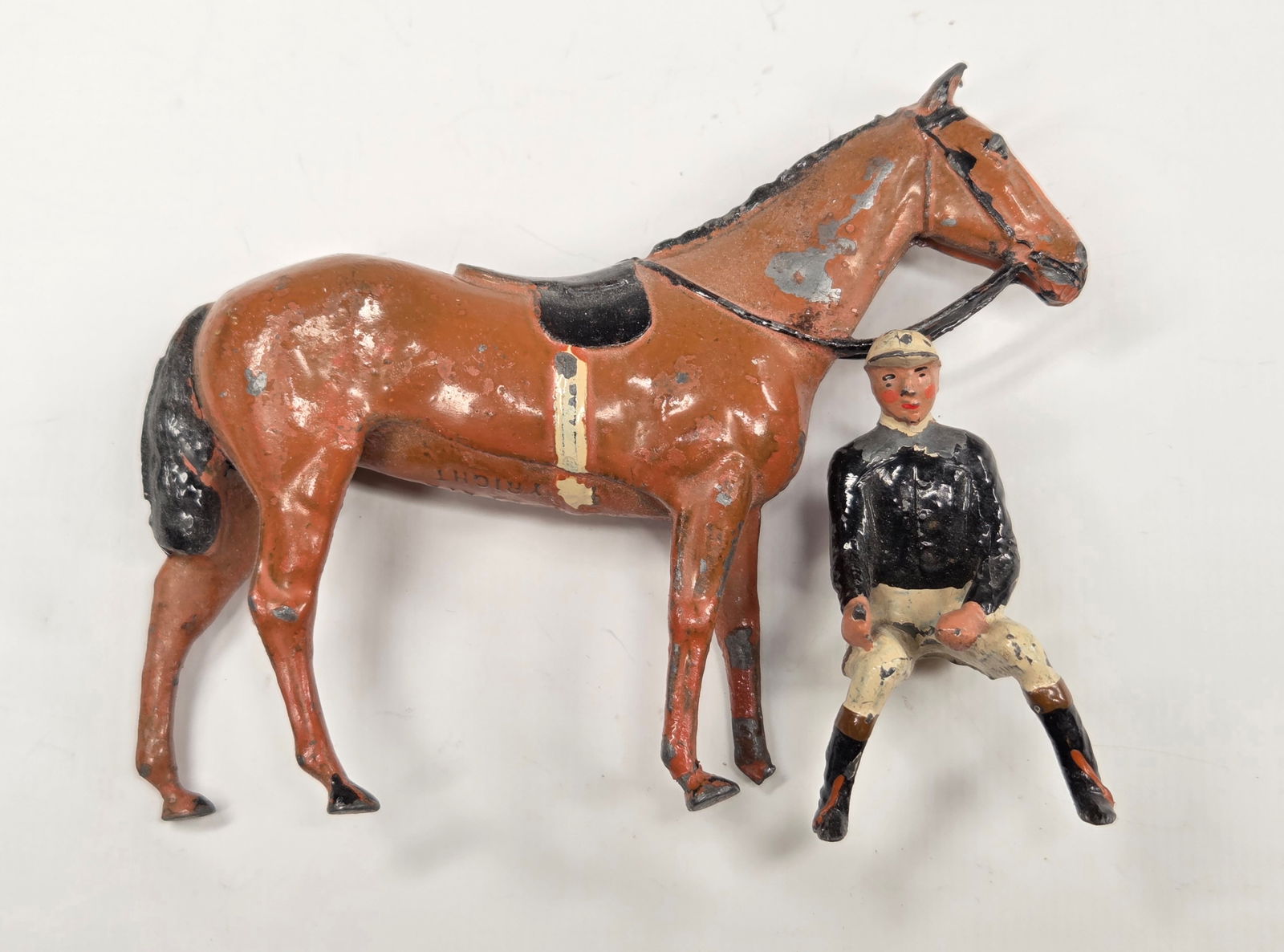 VINTAGE BRITAIN LEAD JOCKEY W/ HORSE (1 of 3)