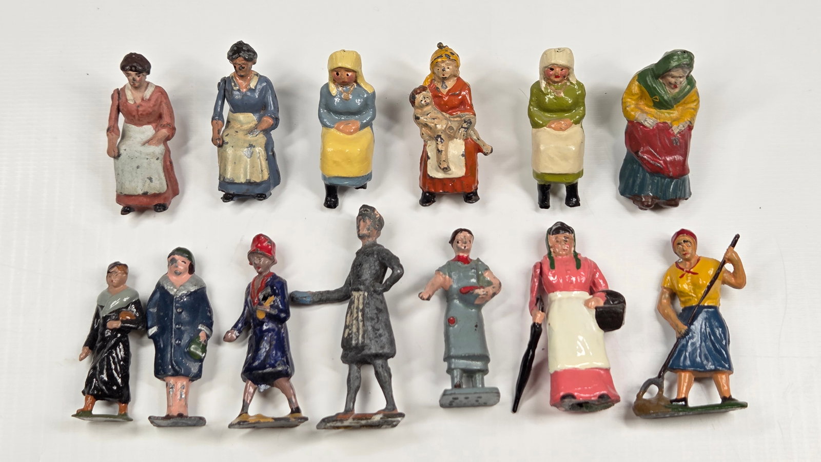 13) VARIOUS BRAND LEAD FEMALE FIGURES (1 of 6)