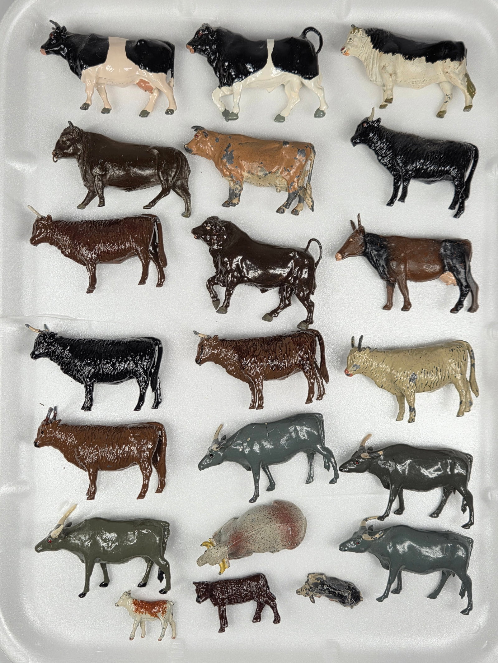 21) VINTAGE LEAD COW BULL STEER (1 of 5)