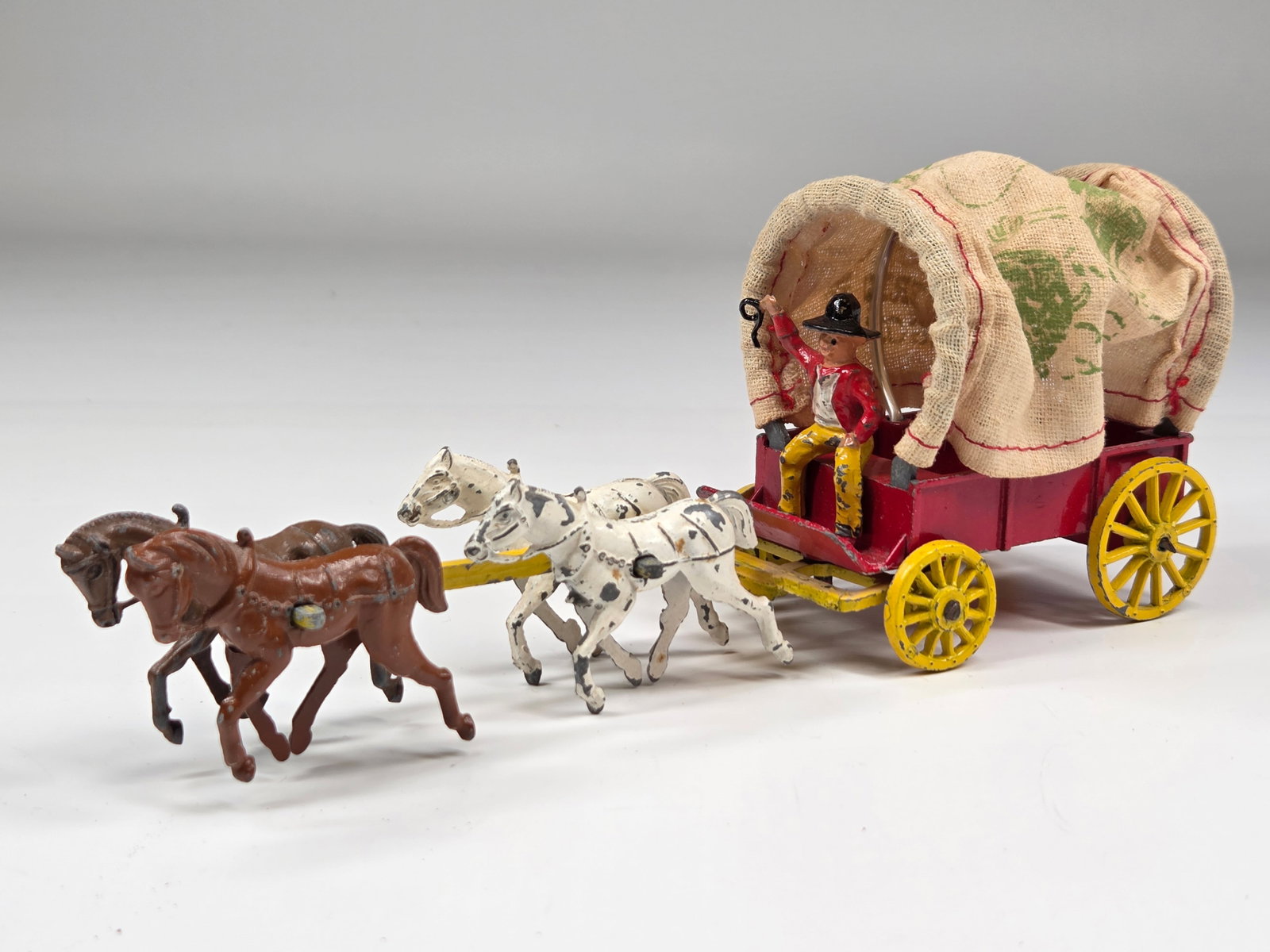 VINTAGE ENGLAND BUFFALO BILL COVERED WAGON (1 of 7)