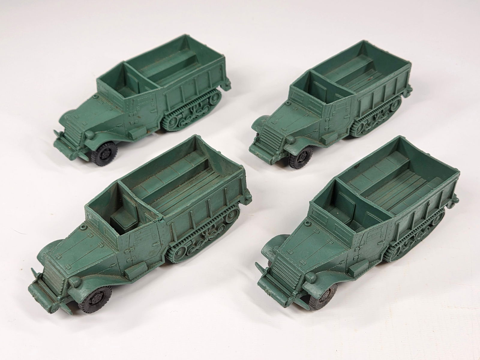 4) VINTAGE PLASTIC MILITARY HALF TRACK VEHICLES (1 of 3)