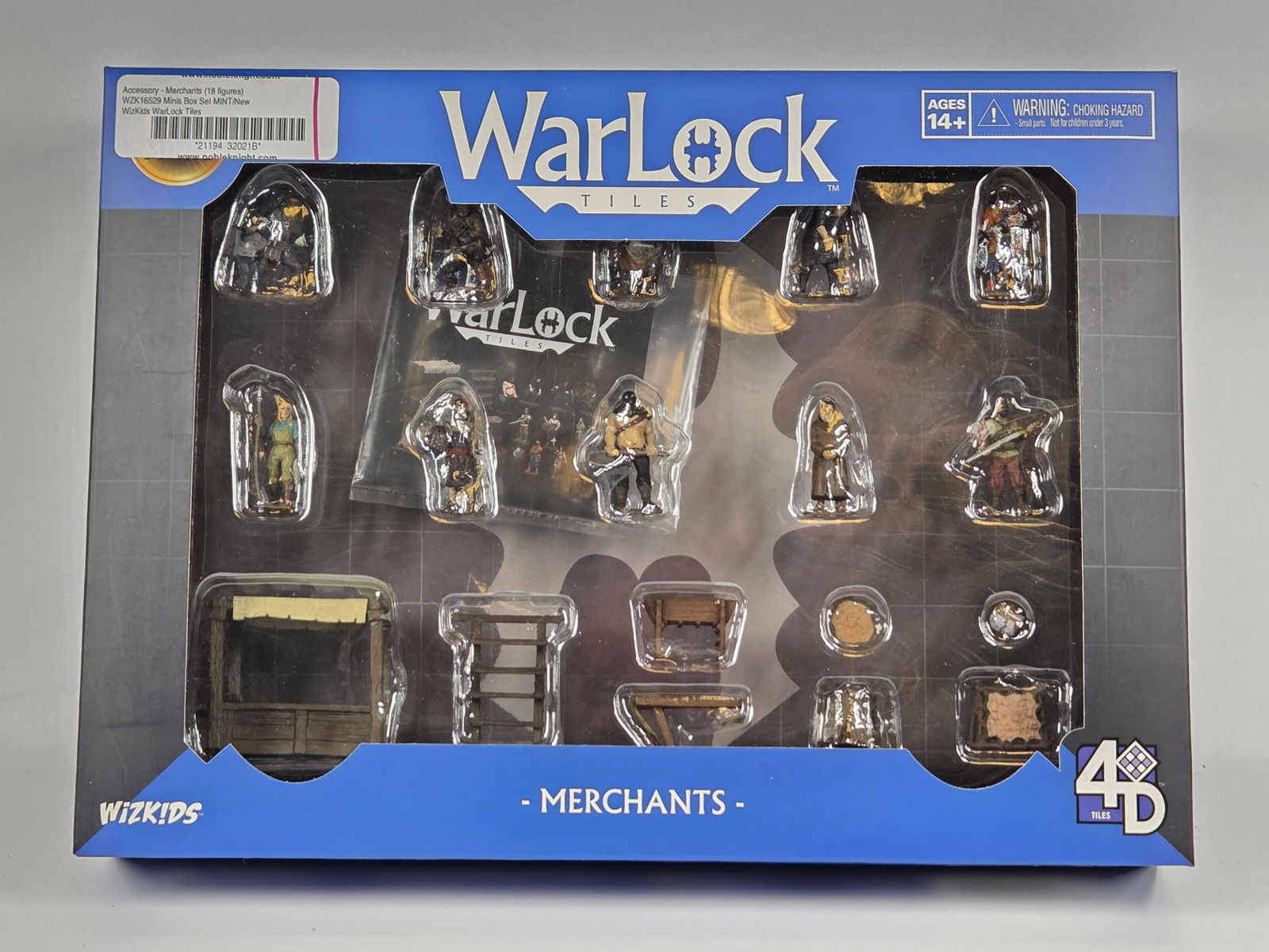 HD MINIS WARLOCK TILES MERCHANTS SET NIB: REMAINS NEW IN BOX.