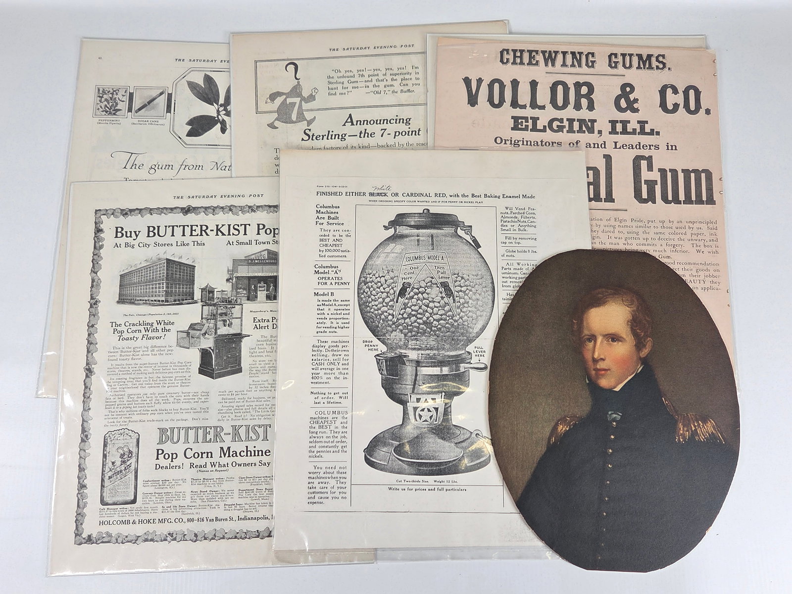 VARIOUS ANTIQUE CHEWING GUM ADVERTISING EPHEMERA (1 of 5)