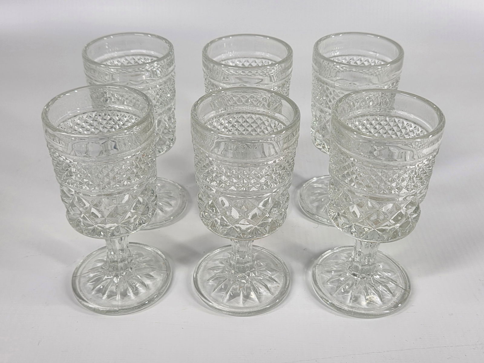 SET OF 6 ANTIQUE CORDIALS (1 of 3)