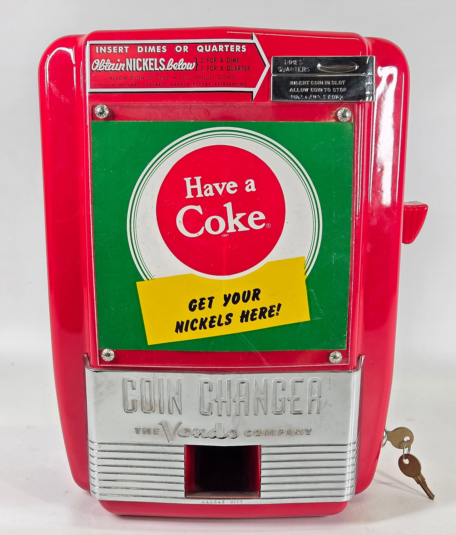 RESTORED COCA COLA VENDO COIN CHANGER (1 of 4)