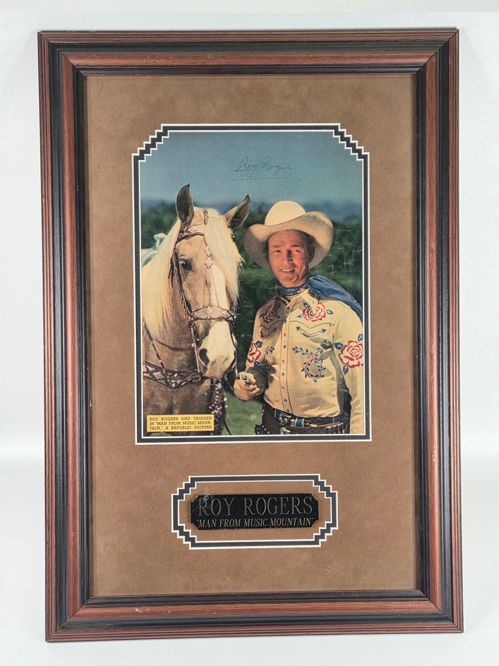 ROY ROGERS AUTOGRAPHED PRINT (1 of 5)