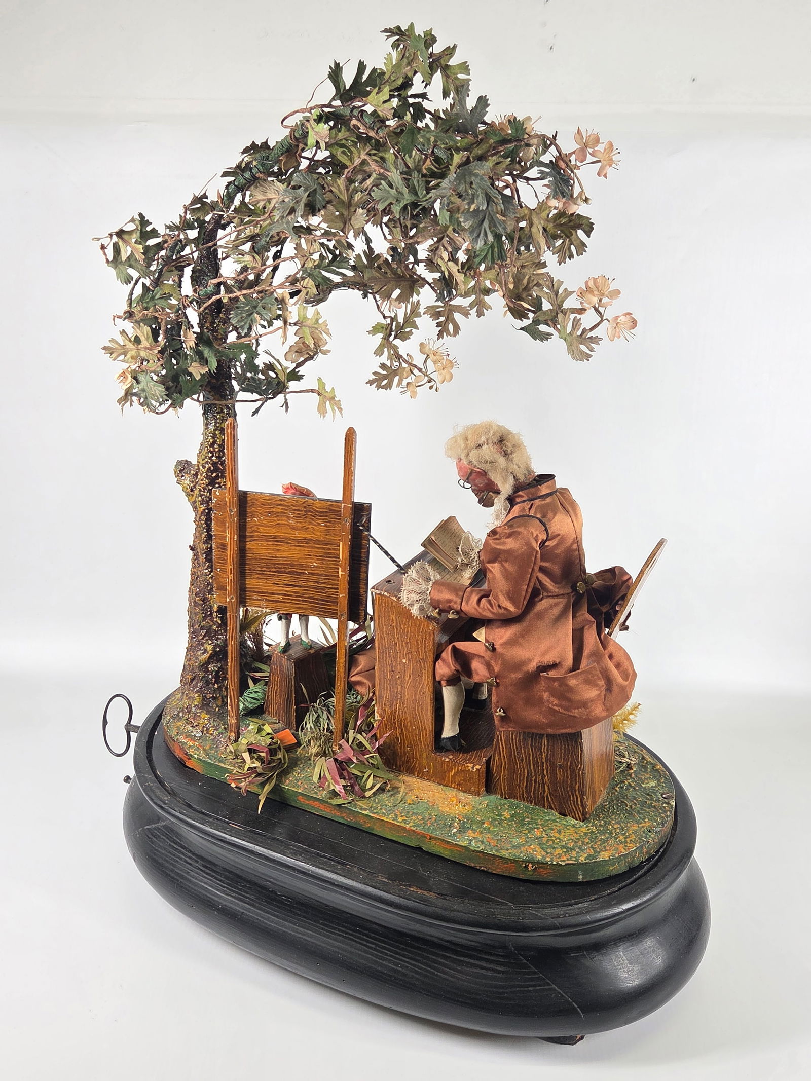 ANTIQUE GERMAN WIND UP MONKEY AUTOMATON - 6