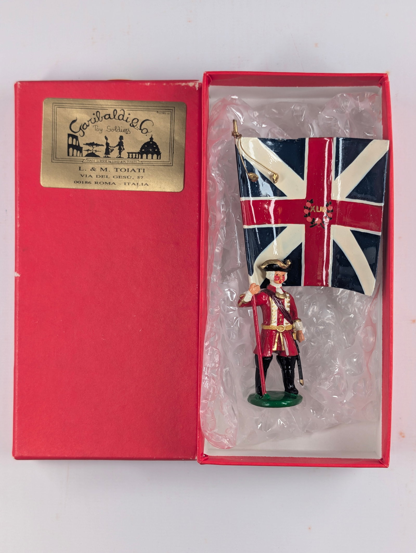 GARIBALDI & CO KING'S COLOUR ENSIGN W/ UNION JACK ROME TOIATI NIB (1 of 3)