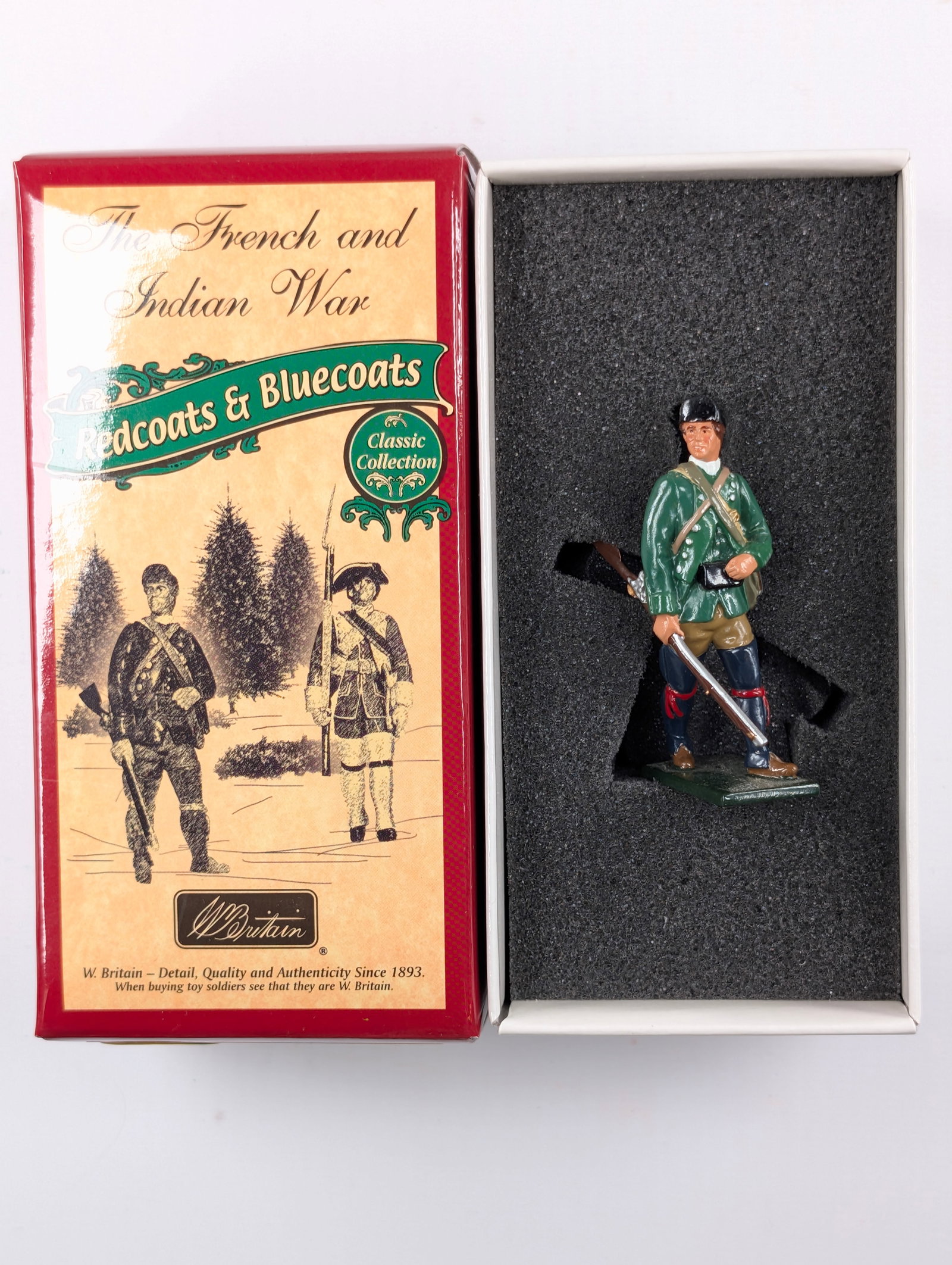 BRITAIN'S PROVINCIAL ROGER'S RANGER FIGURE 1ST GEAR: REMAINS IN GOOD CONDITION IN ORIGINAL BOX.