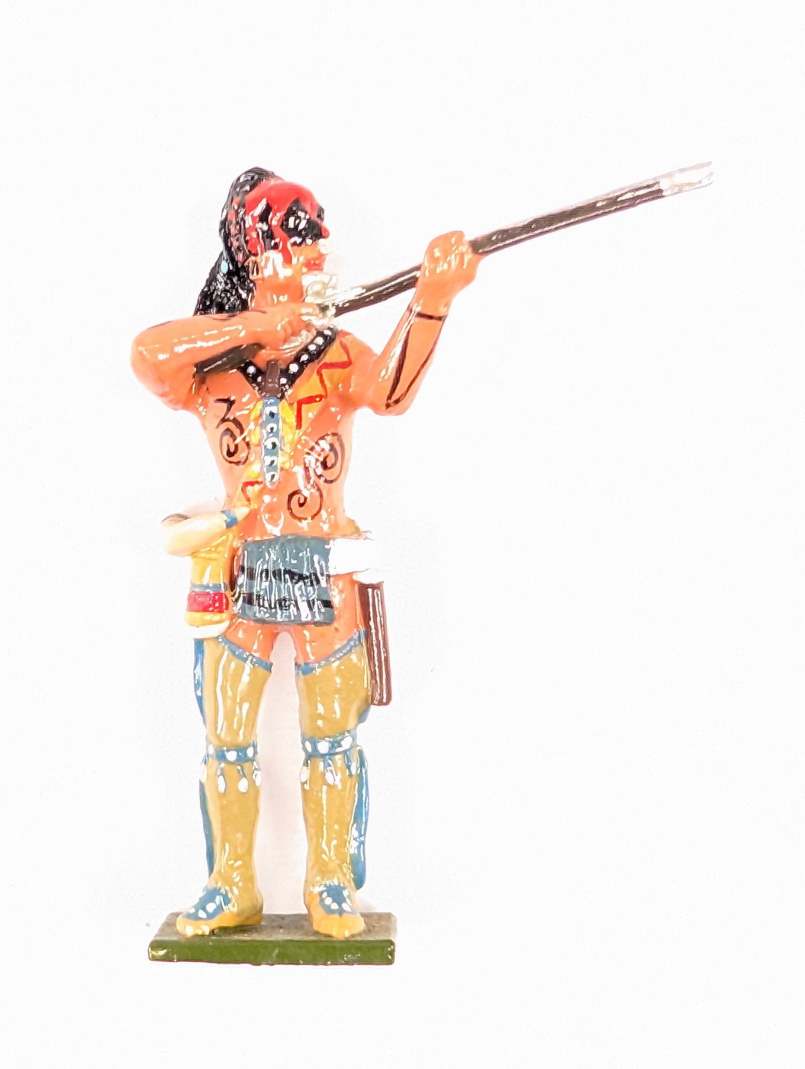 TOMMY ATKINS HAND PAINTED NATIVE AMERICAN WARRIOR FIGURE (1 of 1)