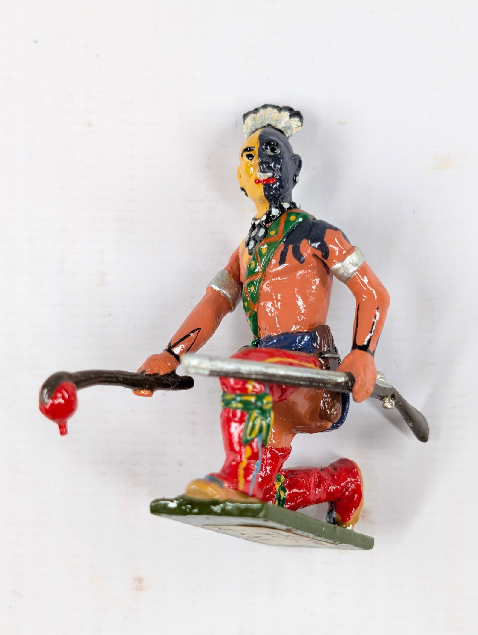 TOMMY ATKINS HAND PAINTED NATIVE AMERICAN WARRIOR FIGURE (1 of 1)