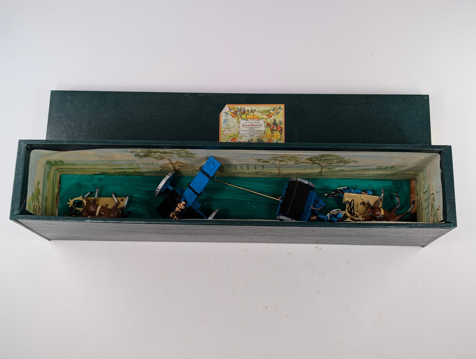 MAISON LUCOTTE 4 HORSE ARTILLERY CANNON GUN SET IN ORIGINAL BOX (1 of 6)