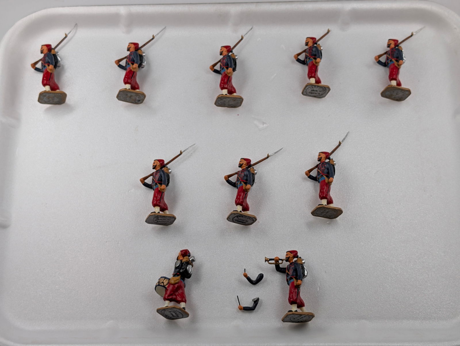 10) JABOULEY FRENCH SOLDIERS BUGLER DRUMMER (1 of 6)