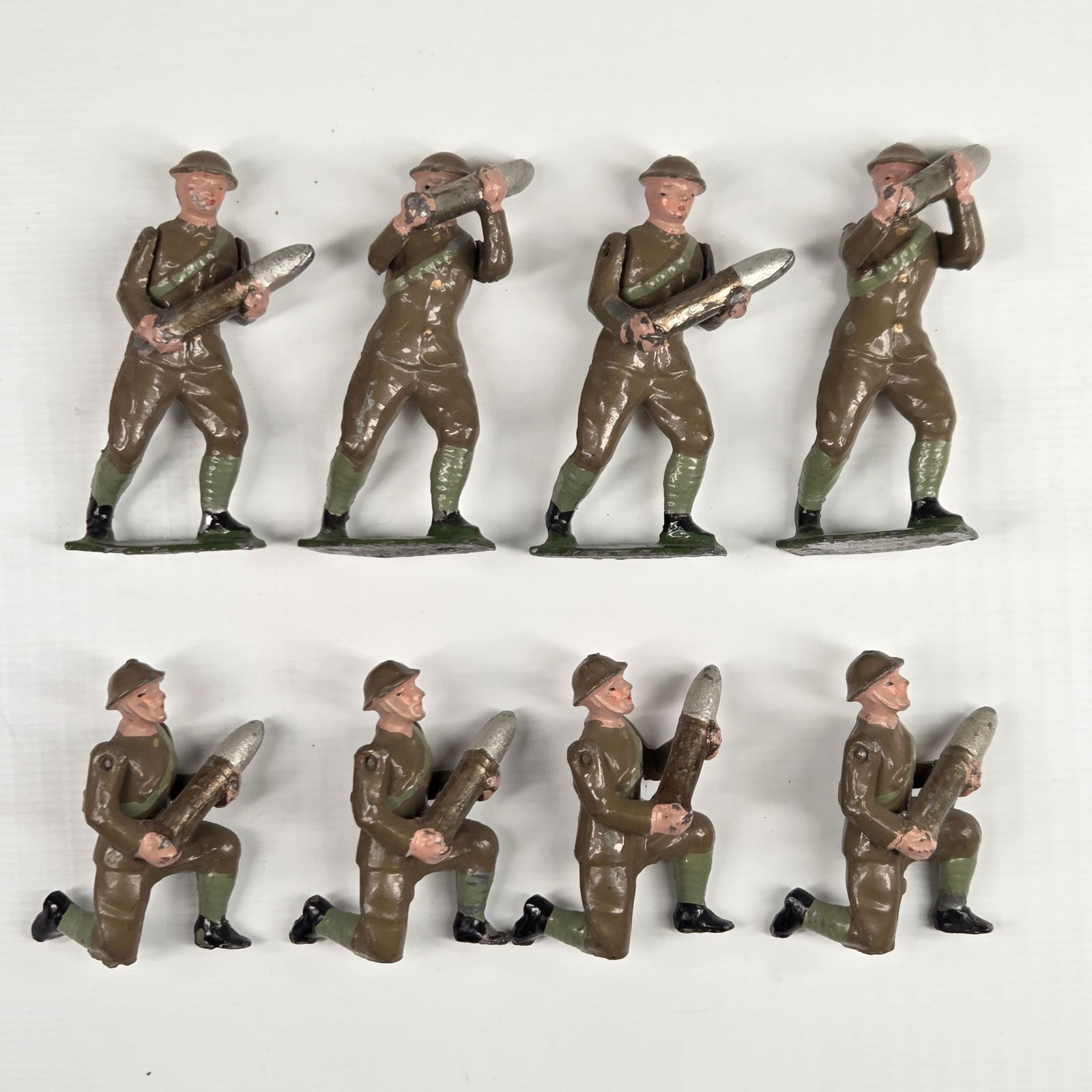 8) VINTAGE BRITAINS ROYAL ARTILLERY INFANTRY SOLDIERS (1 of 6)