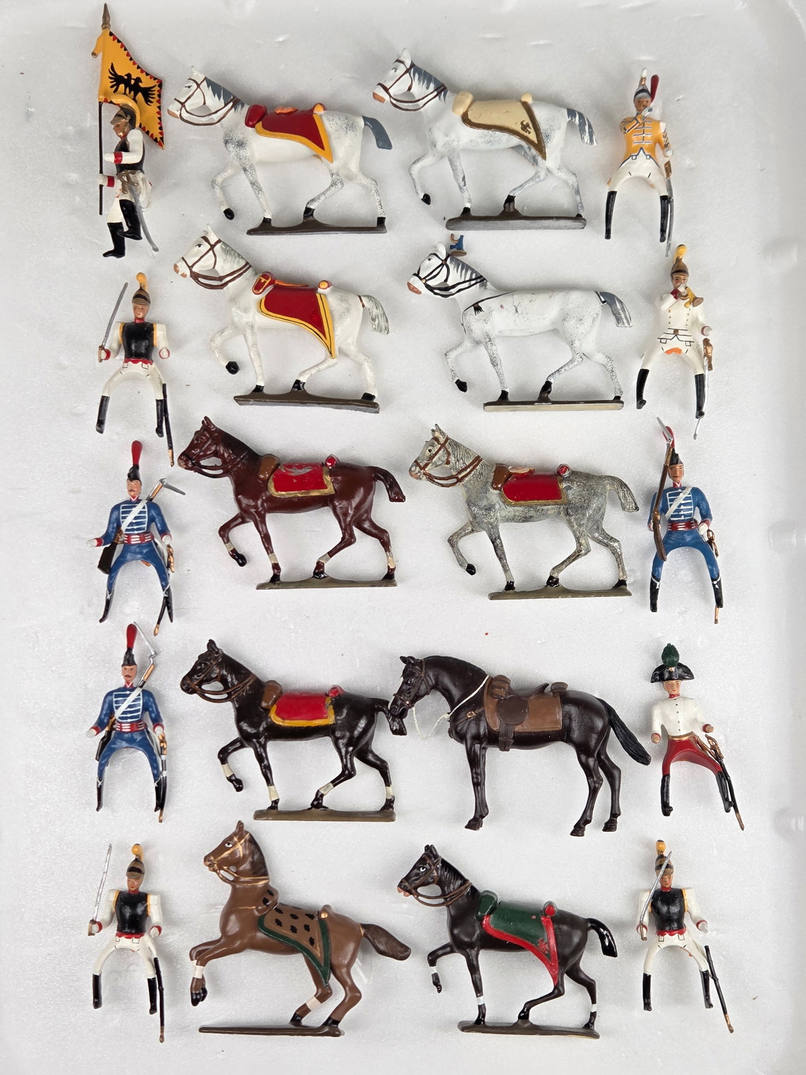 ASSORTMENT OF 10 VARIOUS MOUNTED LEAD SOLDIERS (1 of 6)
